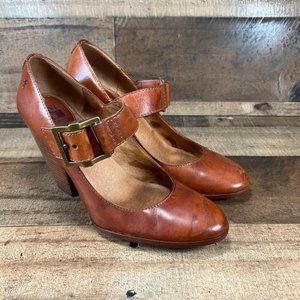 Frye Andrea Mary Jane Leather Heels Womens Size 9.5 US